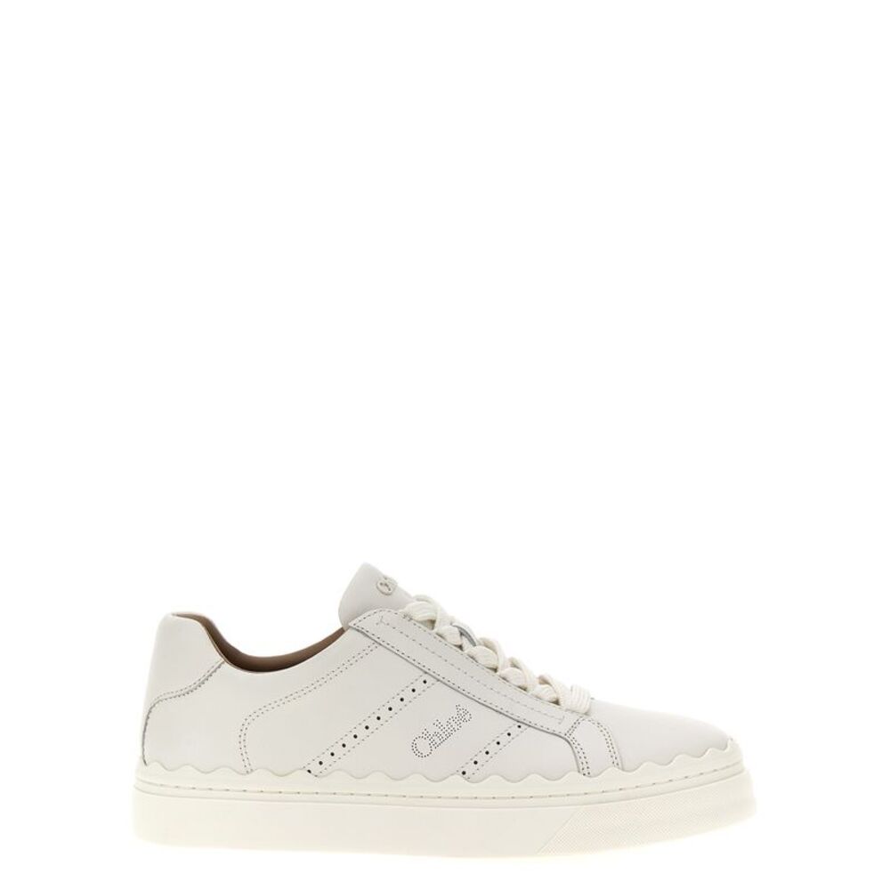 Chloé White Leather Low Top Women's Sneakers